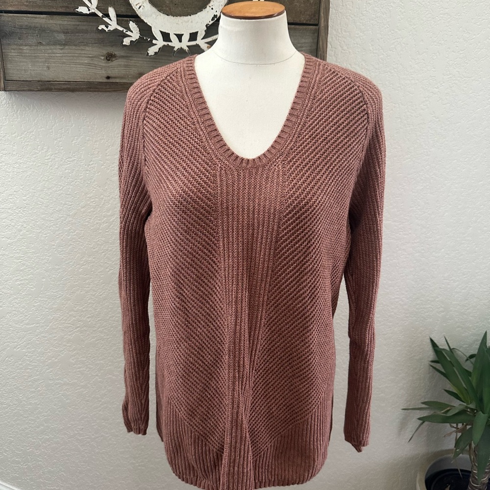 Lululemon What the heart wants Women's Sweater wool/cotton dusty pink ladies 10